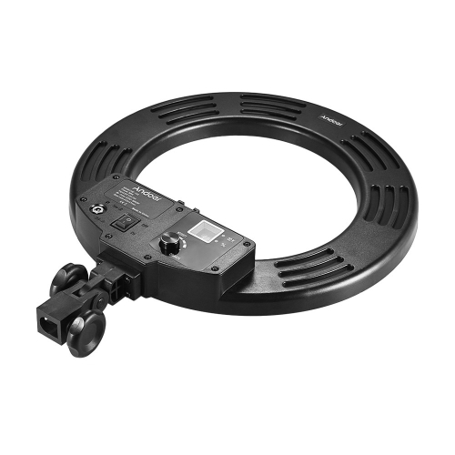 

Andoer HD-14D 14-дюймовый студийный кольцевой светильник 36W 5600K с подсветкой Светодиодная лампа для видеосъемки Встроенные 192-мм светодиоды SMD Цифровое фотографическое освещение CRI 95+