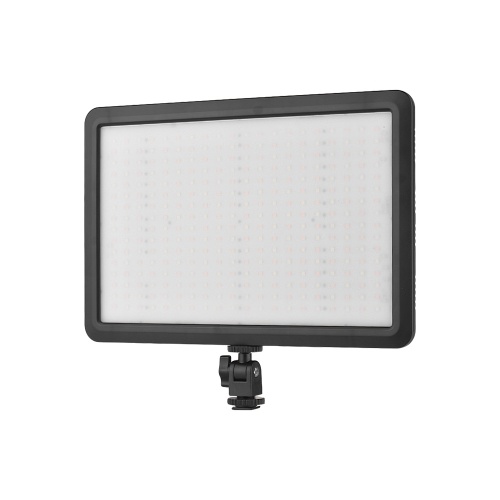 

Andoer Super Slim LED Light Panel On Camera Video Light Brightness Dimmable Bi-color Temperature 3200K-5600K with Power Cable Hot Shoe Mount for Photo Studio Portrait Photography