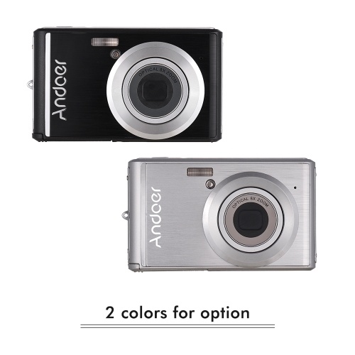 

Andoer 20MP 1080P Digital Camera FHD Video Camcorder with 2pcs Rechargeable Batteries 8X Optical Zoom Anti-shake 2.4inch LCD Screen Kids Christmas Gift