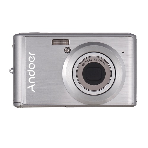 Andoer 20MP 1080P Digital Camera FHD Video Camcorder with 2pcs Rechargeable Batteries 8X Optical Zoom Anti-shake 2.4inch LCD Screen Kids Christmas Gift