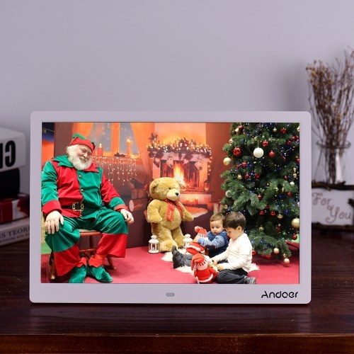 

Andoer 15.4 Inch 1280 * 800 Resolution LED Digital Picture Photo Frame Photo Album 1080P HD Video Playing with Remote Control Music Movie Clock Calendar E-Book Functions