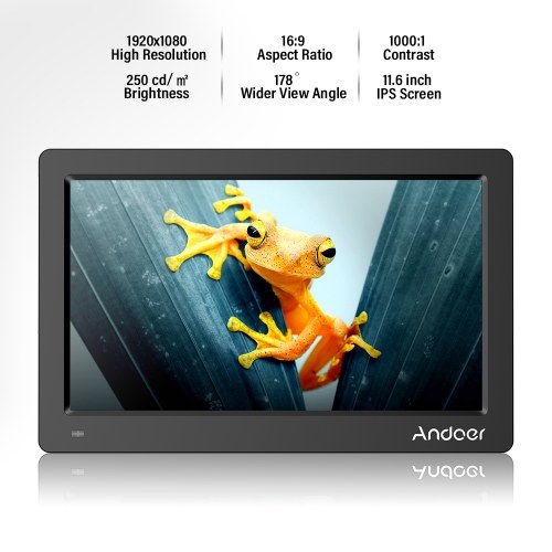 

Andoer 11.6 Inch Digital Photo Picture Frame FHD 1920*1080 IPS Screen