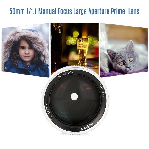 

7artisans 50mm f/1.1 Manual Focus Prime Lens
