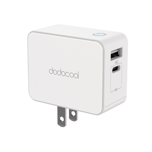 dodocool 30W USB-C PD and USB-A Dual Ports Wall Charger Power Adapter with Power Delivery
dodocool 30W USB-C PD and USB-A Dual Ports Wall Charger Power Adapter with Power Delivery