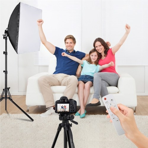 Andoer Studio Photography Light Kit Softbox Lighting Set