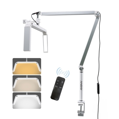 Andoer HD-M16X 36W Desktop LED Video Light Foldable Half-moon Fill Light