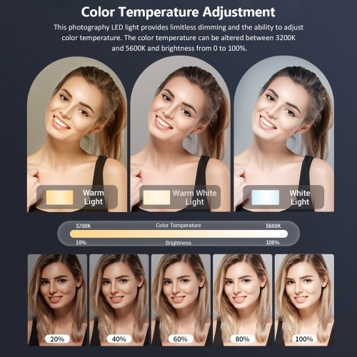 Bi-color RGB Photography Light 36W LED Light Panel 