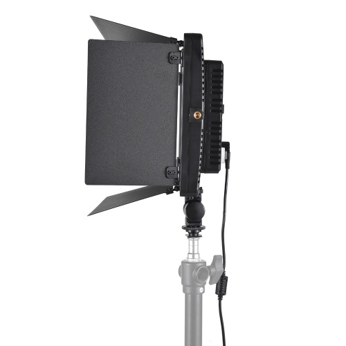 50W Bi-color RGB Photography Light LED Light Panel with Metal Barndoors Remote Controller 