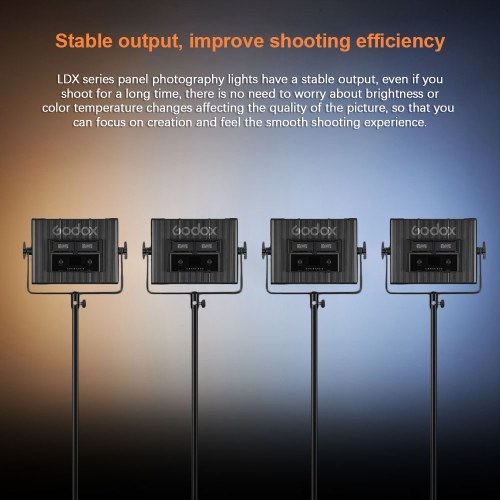 GODOX LDX50Bi 65W Bi-color LED Photography Light Video Light Panel 
