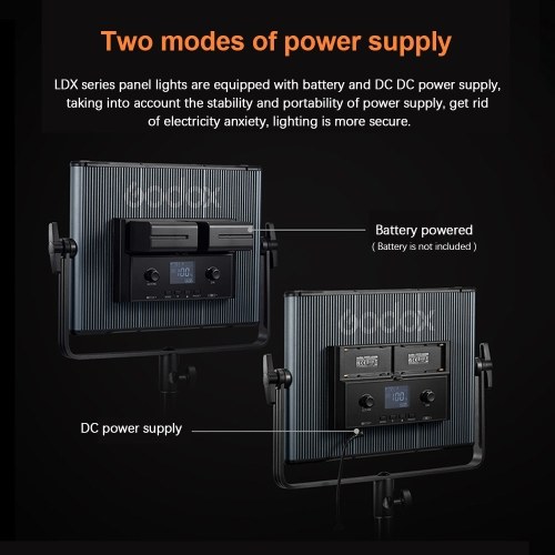GODOX LDX50Bi 65W Bi-color LED Photography Light Video Light Panel 