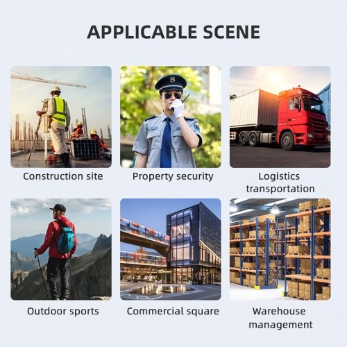 BAOFENG BF-UV6HP 10W Walkie Talkie Interphone VHF UHF Dual Band 128 Channels FM Receiving with 4800mAh Battery LCD Screen Flashlight 