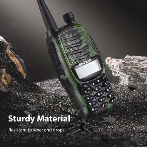 BAOFENG BF-UV6HP 10W Walkie Talkie Interphone VHF UHF Dual Band 128 Channels FM Receiving with 4800mAh Battery LCD Screen Flashlight 