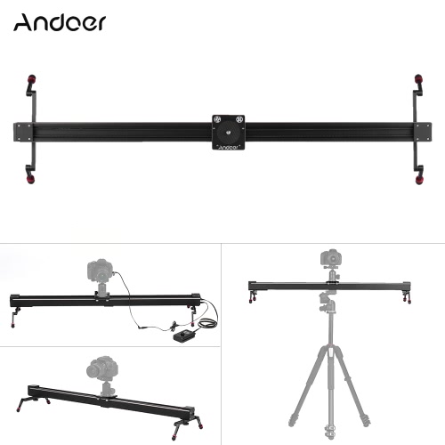 

Andoer 1м / 3.3ft Электрический Контроль времени киносъемки Видео DSLR камеры Slider моторизованный Стабилизатор дорожки Dolly Рейка для Canon 7D, 7DⅡ, 6D, 50D, 5DⅡ, 5DⅢ, 5DS, 5DSR, 80D, 760D, 750D, 700D, 70D, 650D, 600D , 60D, 550D DSLR