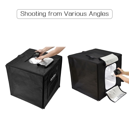 

Godox LST40 40*40*40cm LED Mini Photography Studio Shooting Tent Softbox with 3pcs LED Light Board 5800K CRI 96+ Power 60W for Macro and Product Photography