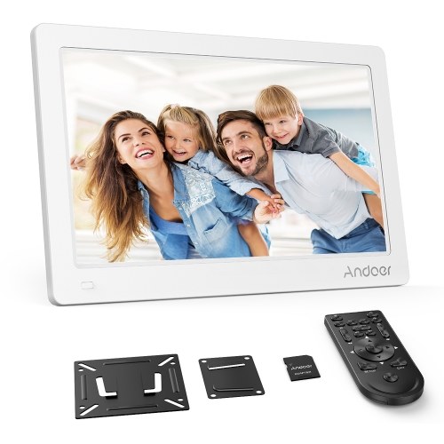 

Andoer 15.6 Inch Digital Photo Picture Frame FHD 1920*1080 IPS Screen Support Calendar/Clock/MP3/Photos/1080P Video Player with 75*75mm Standard VESA Wall Mounting Bracket & 8GB Memory Card & Remote Control