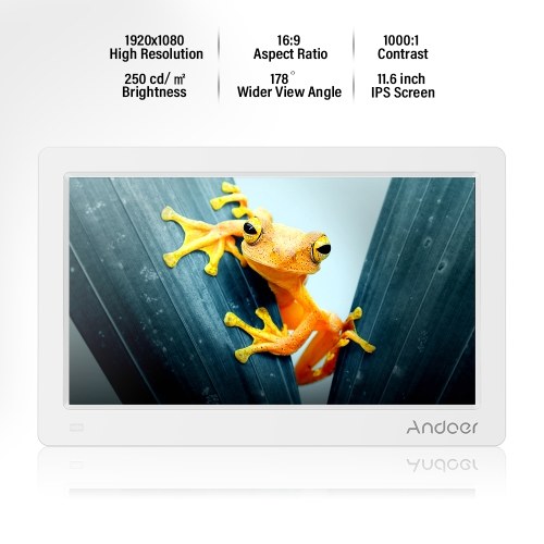 

Andoer 11.6 Inch Digital Photo Picture Frame FHD 1920*1080 IPS Screen