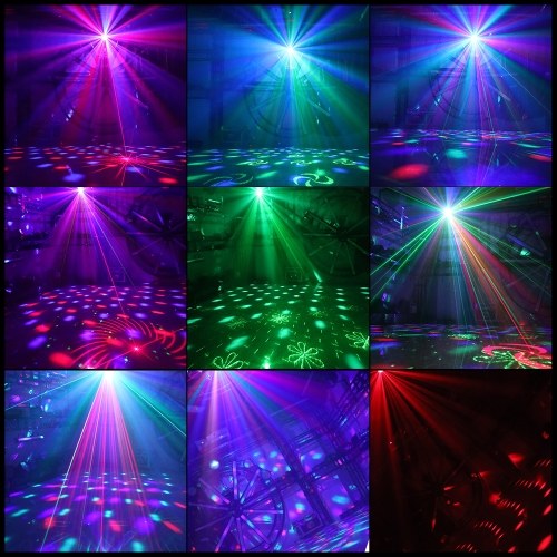 

2 Lens+1 RGB Ball DJ Disco Stage Light Magic Ball Laser Light Party Laser Lights