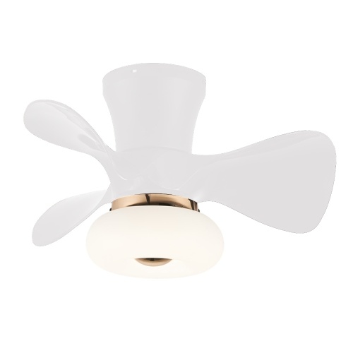 

Fcmila FS0021 AC110V Ceiling Fan with Lighting with Remote Control APP BT Control Stepless Dimming 3-Color Light 3-Speed Wind LED Lighting for Bedroom Living Room Dining Room