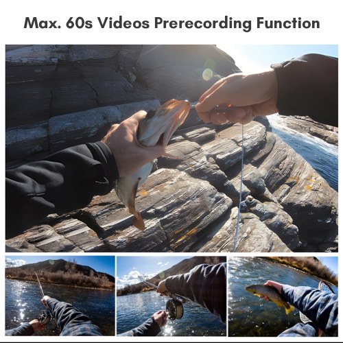 SJCAM C300 4K 30FPS Mini Action Camera 5G/2.4G WiFi Sports Camera Dual Touch Control Screens with an Extra 2800mAh Battery Module 