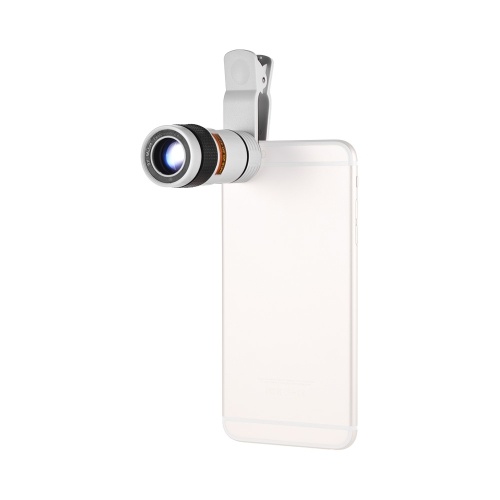 8X Zoom Optical Smartphone Teleobjetivo Lente Telescopio Portátil Teléfono Móvil con Clip Universal para iPhone Samsung HUAWEI Xiaomi HTC La mayoría de los Teléfonos