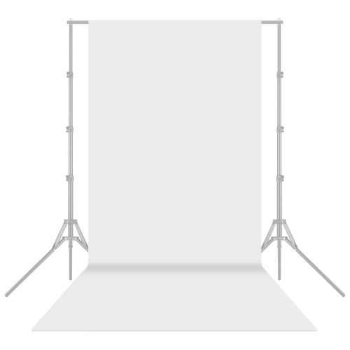 1.6x5m/5x16ft Photography Studio Non-woven Backdrop Background Screen Solid Color Black