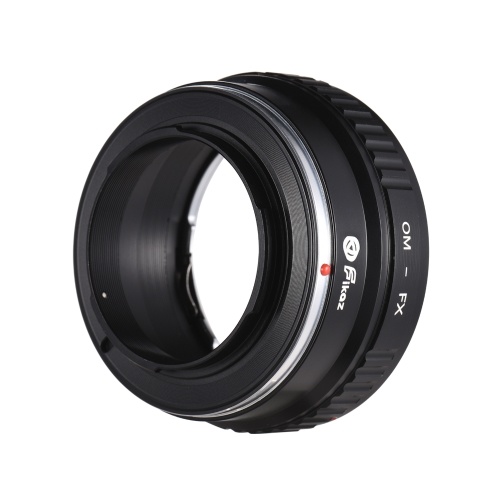 Fikaz OM-FX Lens Mount Adapter Ring High Precision Aluminum Alloy Replacement for Olympus OM-Mount Lens to Fuji X-A1/X-A2/X-A3/X-E1/X-E2/X-E3/X-M1/X-Pro1/X-Pro2/X-S1/X-T1/X-T10/X-T20/X-T2/X10/X20/X30/XF1/XQ1/XQ2 FX-Mount Mirrorless Camera