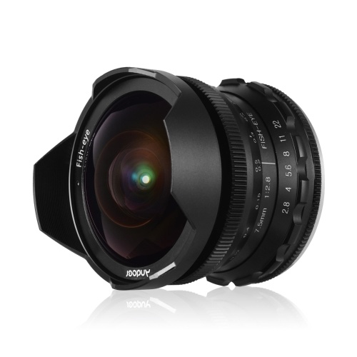 

And0oer 7.5mm f/2.8 Manual Focus Fisheye Lens 180° Ultra Wide Angle Large Aperture