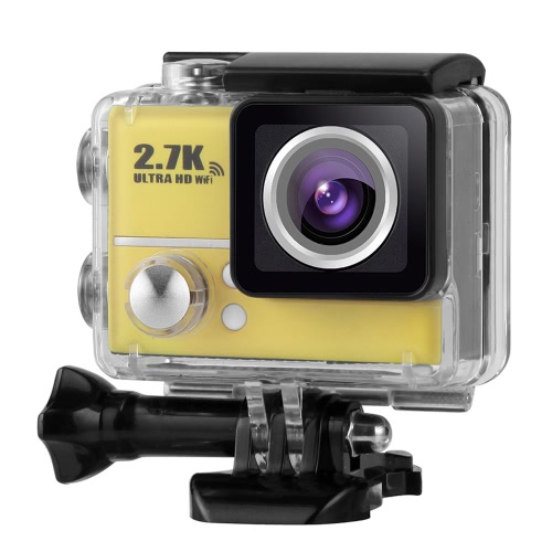 2.0 pouces LCD 2,7 K 30FPS Ultra-HD 1080p 60 FPS 14MP Wifi Cam Action Camera Support pour objectif grand angle de 170° FPV de sortie AV HD avec plongée 45 mètres