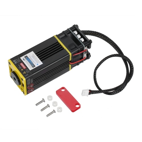 

40W Laser Module Kit 448-462nm Continuous Laser Cutting Engraving Module Blue Light TTL Module Set for Laser Engraving Machine Cutting Tool Super Fast All Metal Engravable