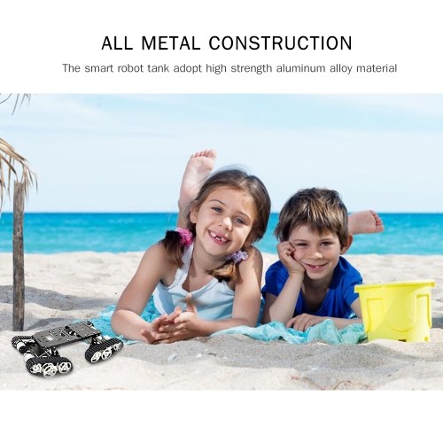 

Smart Car Robot 4WD Shock Absorbing Robotic Tank Chassis Kit