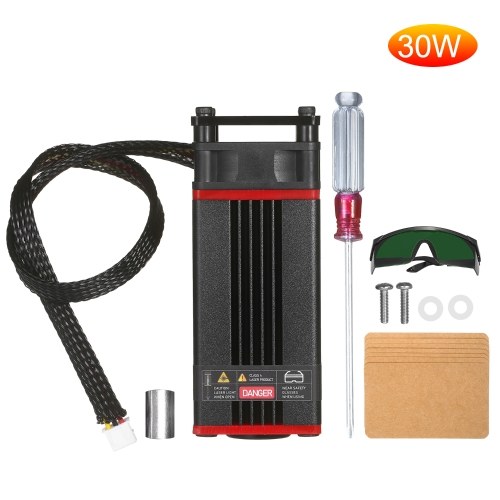 Upgrade 30W Laser Module Laser Head 450nm Blue Lase For Laser Cutting Machine CNC  DIY Laser  Wood Marking Cutting Tool