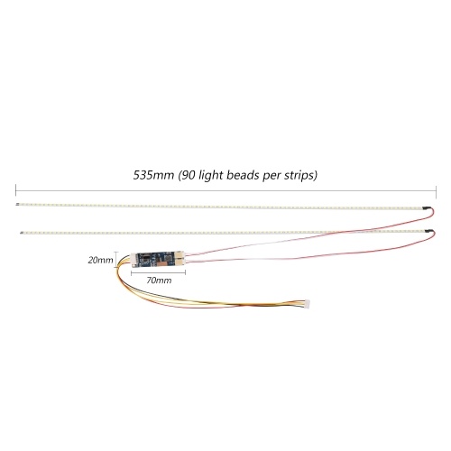 

LED Backlight Lamp Adjustable Kit LED Light For LCD Monitor Highlight Dimmable Lamp Strips