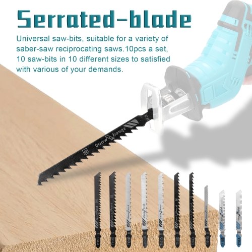 

10pcs Reciprocating Saw-Bit Hand Saber Sawblade for Wood Metal Cutting Power Tools Accessories