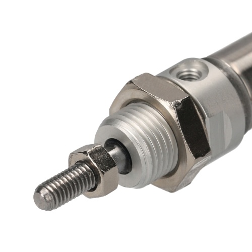 

KKmoon Mini Pneumatic Air Cylinder 16mm Bore 50mm Stroke Stainless Steel Double Action Single Rod Mini Air Cylinders