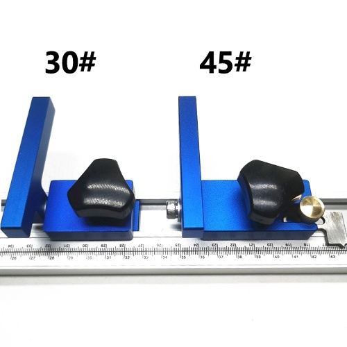 

30# Slide Chute Stop Block Aluminum Alloy Limit Block Woodworking Accessory Utility Tool Chute Limit Stop Block