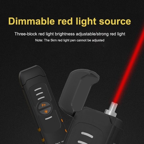 

Handheld Fiber Optic Tester Portable Pen Type Red Light Visual Fault Locator Rechargeable Optical Cable Test Pen B3S20 20mW
