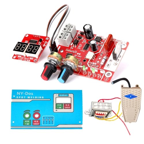 

Spot Welding Machine DIY Controller Panel Time and Current Control Function with Digital Display with Pedal