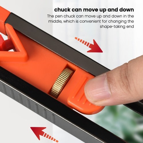 

Woodworking Measuring Contour Gauge Multi-function Contour Gauge with Lock Widen Shape Duplication Tool for Corners Woodworking Templates Tiles