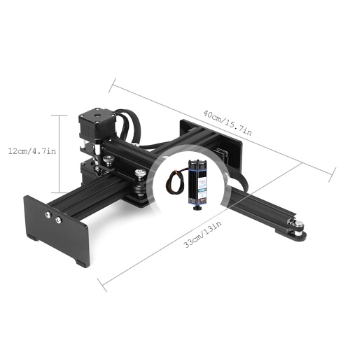 

450nm 5.5W Laser Engraving Machine Adjustable Focal Length Mini Desktop Laser Engraver Printer Portable Carver DIY Laser Brand Mark Printer Working Area 170x200mm, Compatible with GRBL Software