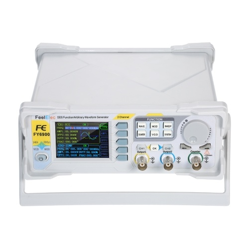 

20MHz High Precision DDS Generator Digital DDS Dual-channel Signal Generator Function Signal/Arbitrary Waveform Generator Pulse Signal Source 250MSa/s Frequency Meter VCO Burst AM/PM/FM/ASK/FSK/PSK Modulation Function Signal Generator