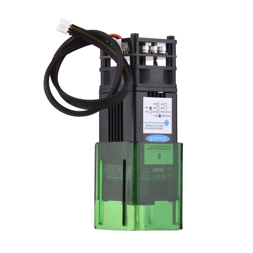 450nm 40W Laser Module with Protective Cover Adjustable Focal Length Laser Engraving Head  for DIY Craft Wood Leather Fabric Paper Cutting Engraving