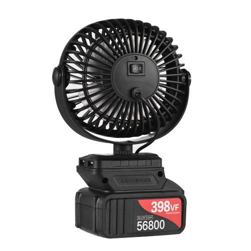 Mini Portable Lithium Electric Fan Outdoor Camping Fan Low Noise 360°Rotatable 2 Speed Levels 3.0Ah Battery 