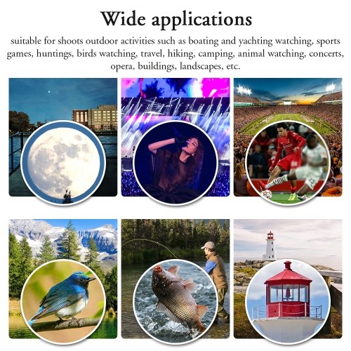 Portable Universal Clip-on Type External Telephoto Lens 36X Optical Magnification Mobilephone Lens Multifunctional Auxiliary Tool for Daily Photography 