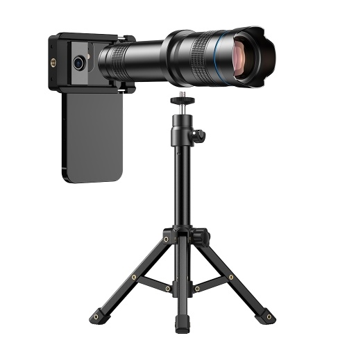 Portable Universal Clip-on Type External Telephoto Lens 36X Optical Magnification Mobilephone Lens Multifunctional Auxiliary Tool for Daily Photography 