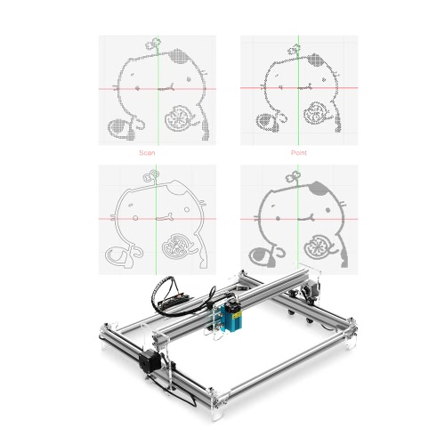 

EleksMaker Brand New EleksLaser A3 Pro 500mw Desktop USB Лазерная гравировка Резьба Машина Гравер Carver DIY Лазерный принтер с защитными очками