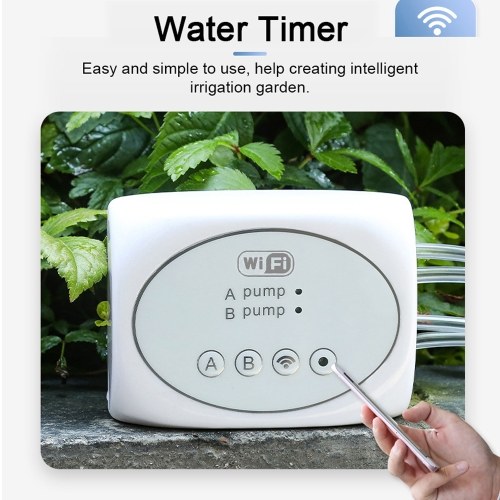 

Wifi Gardening Water Timer Automatic Watering Device Cellphone APP Control Balcony Intelligent Irrigation System Controller 20m