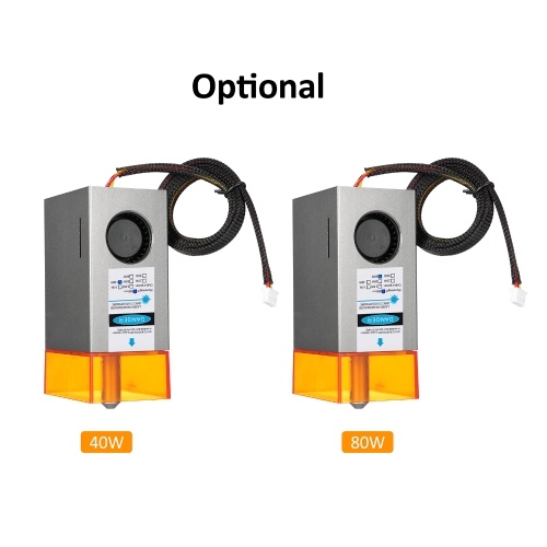 40W Alloy Laser Module Laser Engraving Module Laser Head Module Built-in Air Pump with Air Auxiliary Function 
