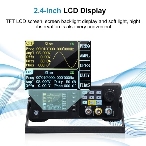 East Tester Two-Channel Function/ Arbitrary Waveform Generator 20MHz Frequency Meter ET3320C Pulse Signal Source 200MSa/s Sampling Rate 