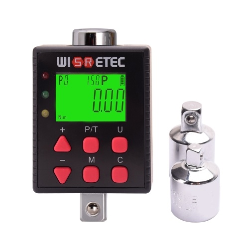 Digital Torque Meter Digital Backlight Display Wrench Torque Tester Two Working Modes Adjustable Five Units Switchable with Buzzer and LED Indicator Light Function