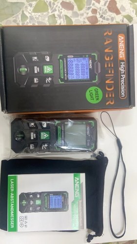 ANENG G120 Smart High-Precision Laser Rangefinder Green Laser Distance Meter 30 Set of Data Storage Autonomous Calibration Multi-function Tool 